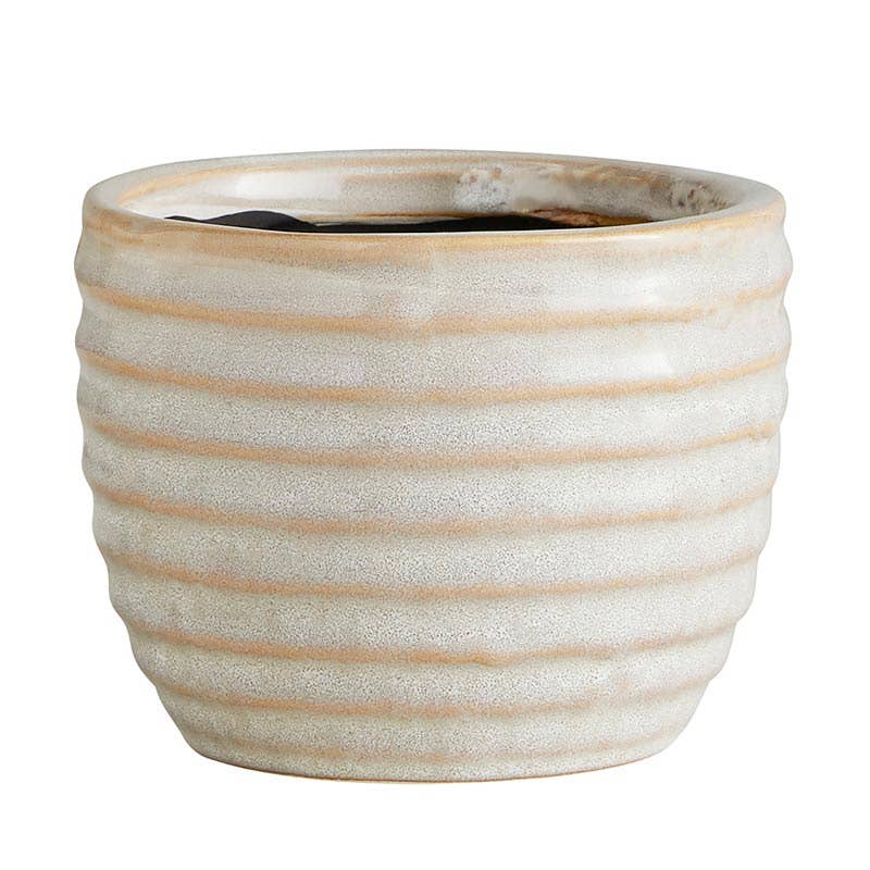 Striped Ceramic Pot | Southern Junk